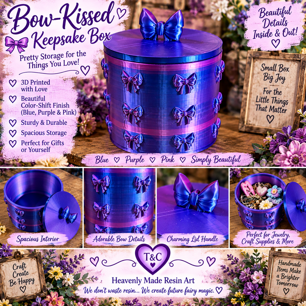 🎀 Bow-Kissed Keepsake Box