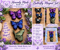 Handmade Resin Butterfly Magnet Set