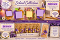 Custom Resin School Collection — Notepad Holders & Letter Keychains