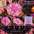 🌸 Blushing Crystal Blossom Dress Pin / Brooch