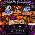 🧙‍♀️ Witch Hat Garden Stakes